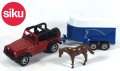 Jeep med Hästtrailer