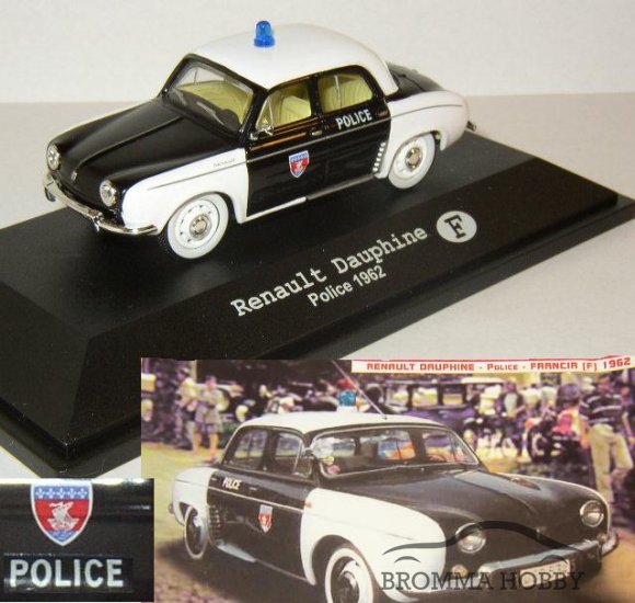 Renault Dauphine (1962) - Police - Klicka på bilden för att stänga