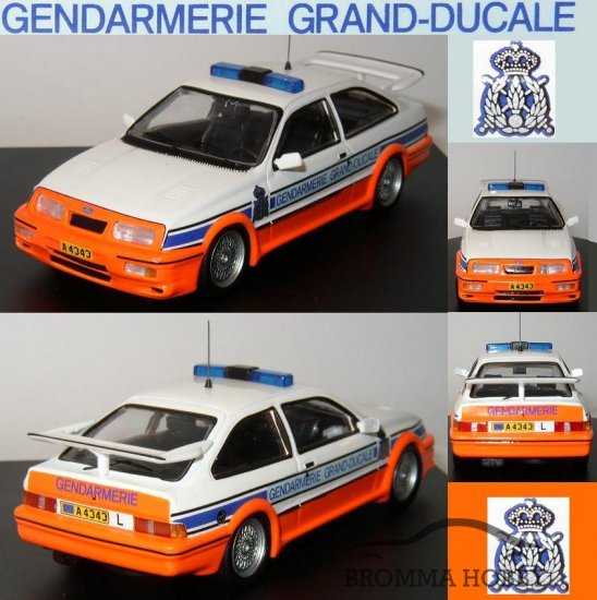 Ford Sierra Cosworth - Gendarmerie - Klicka på bilden för att stänga